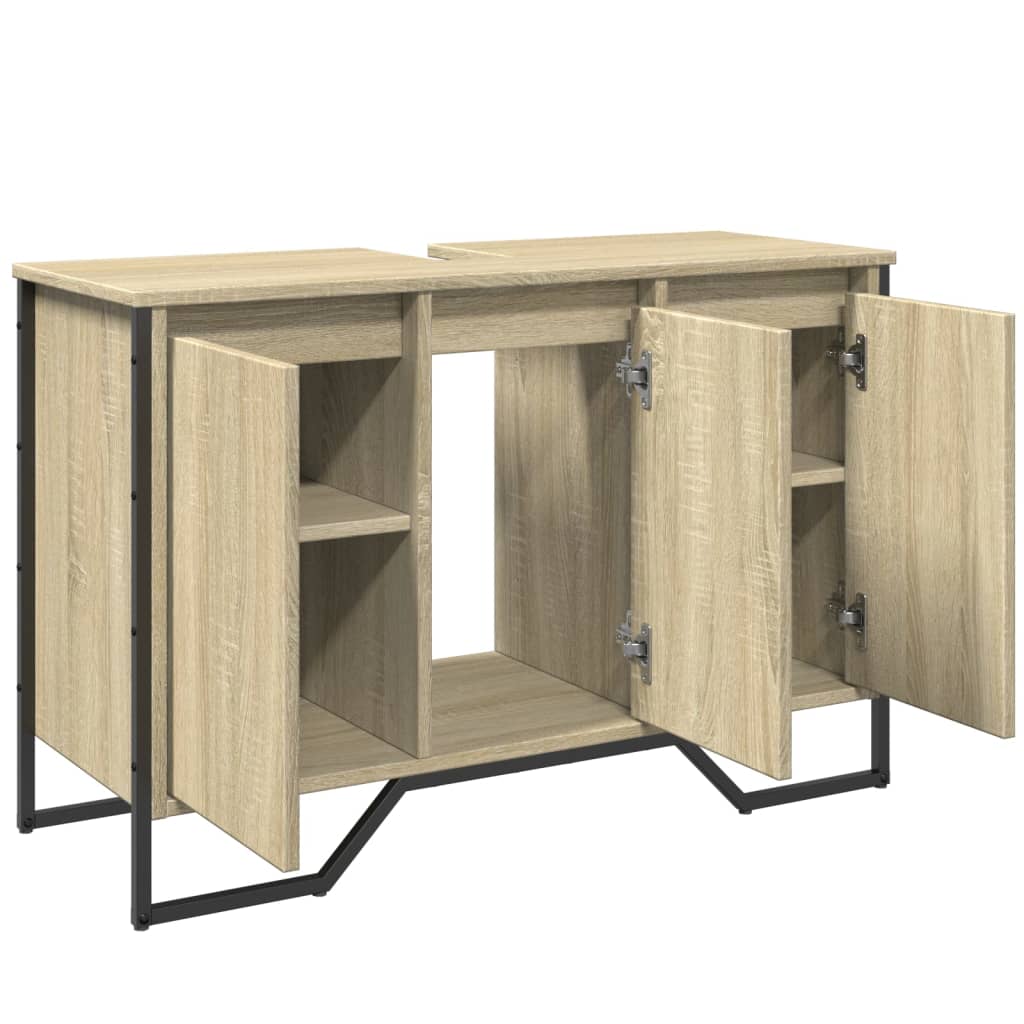 Mobile Lavabo Bagno Rovere Sonoma 91x35x60 cm in Truciolato | homemem39