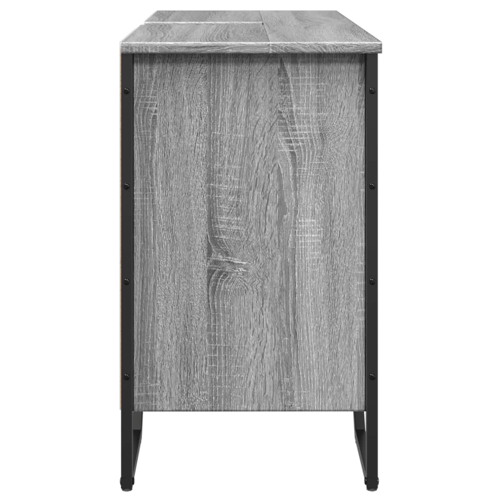 Mobile Lavabo Bagno Grigio Sonoma 91x35x60 cm in Truciolato | homemem39