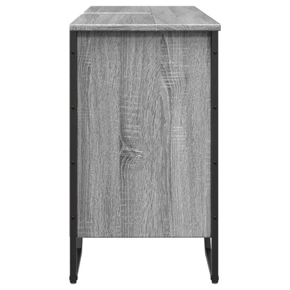Mobile Lavabo Bagno Grigio Sonoma 91x35x60 cm in Truciolato | homemem39