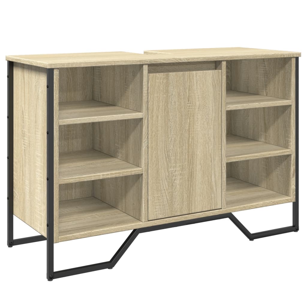 Mobile Lavabo Bagno Rovere Sonoma 91x35x60 cm in Truciolato | homemem39