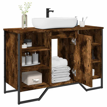 Mobile Lavabo Bagno Rovere Fumo 91x35x60 cm in Truciolato | homemem39