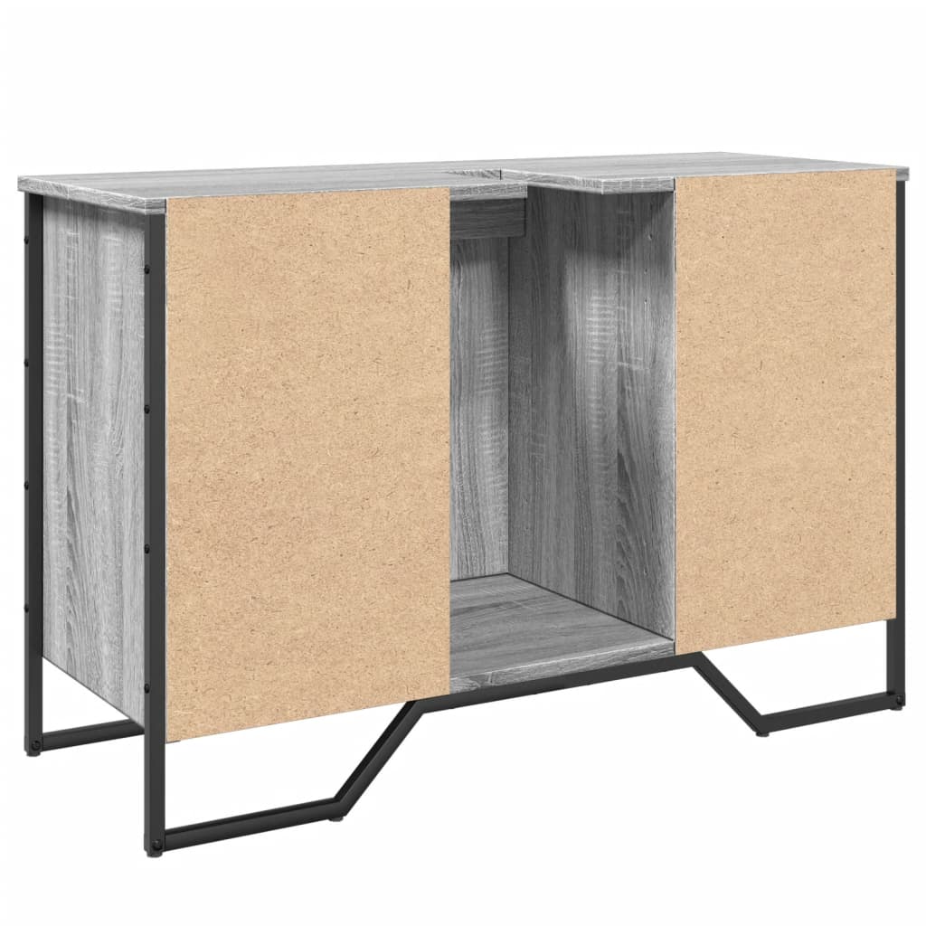 Mobile Lavabo Bagno Grigio Sonoma 91x35x60 cm in Truciolato | homemem39