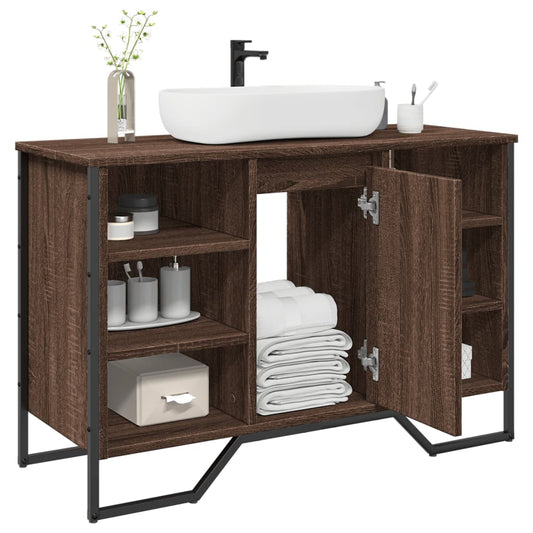 Mobile Lavabo Bagno Rovere Marrone 91x35x60cm in Truciolato | homemem39