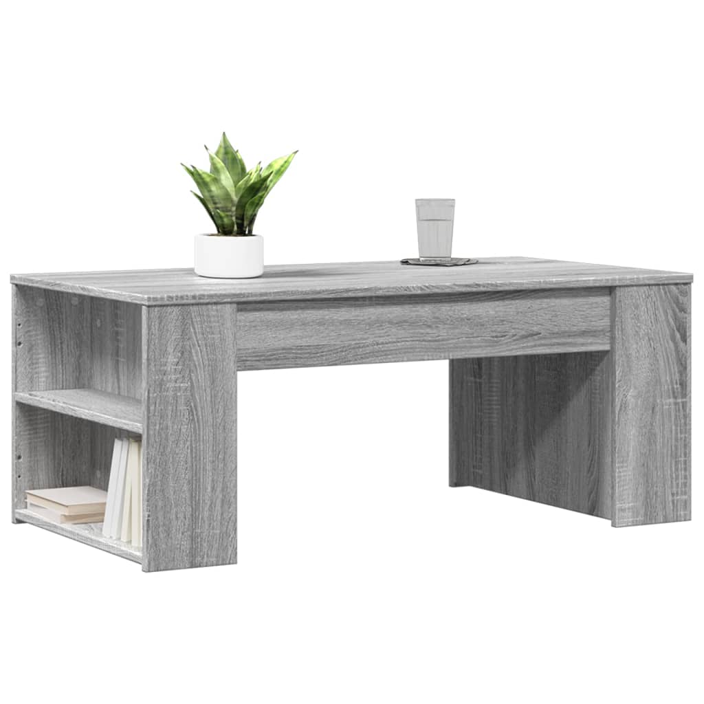Tavolino da Salotto Grigio Sonoma 102x55x42cm Legno Multistrato | homemem39