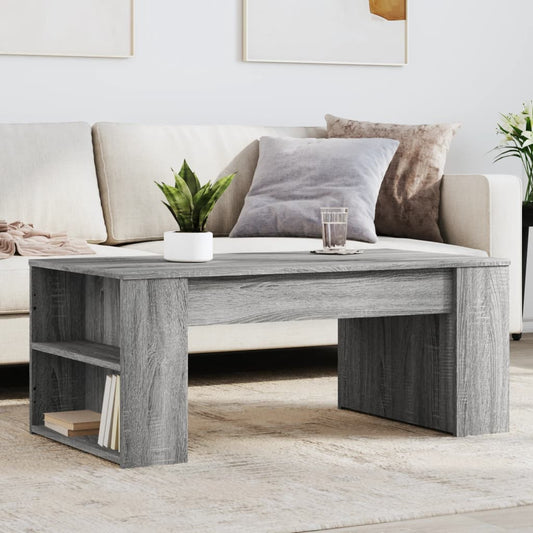 Tavolino da Salotto Grigio Sonoma 102x55x42cm Legno Multistrato | homemem39