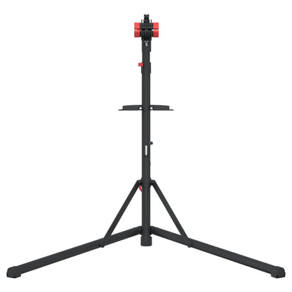 Supporto Riparazione Bici Regolabile 92-152 cm Rosso in Acciaio