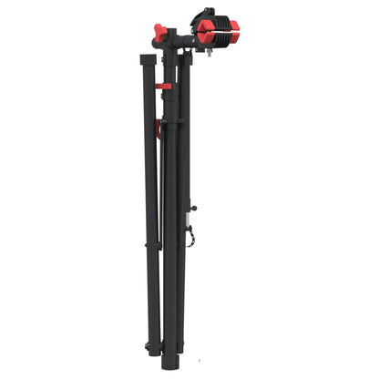 Supporto Riparazione Bici Regolabile 92-152 cm Rosso in Acciaio