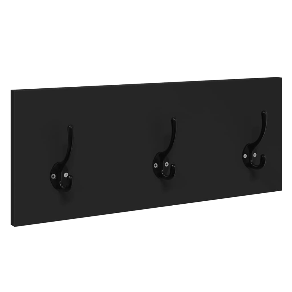 Set Mobili da Ingresso 4 pz Nero in Legno Multistrato | homemem39