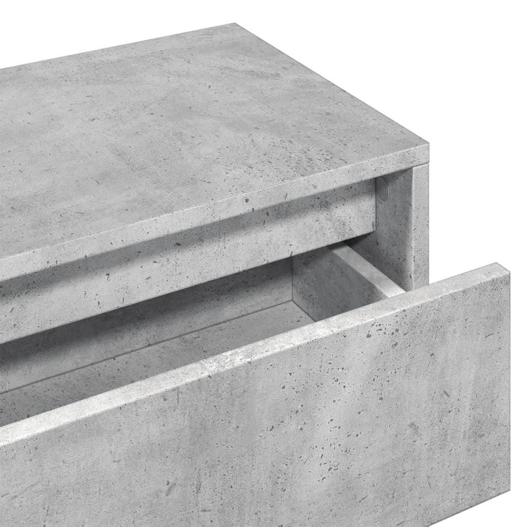 Set Mobili da Ingresso 4 pz Grigio Cemento in Legno Multistrato | homemem39