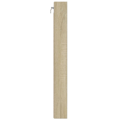 Armadietto Vetrina Rovere Sonoma 100x8,5x75cm Legno Multistrato