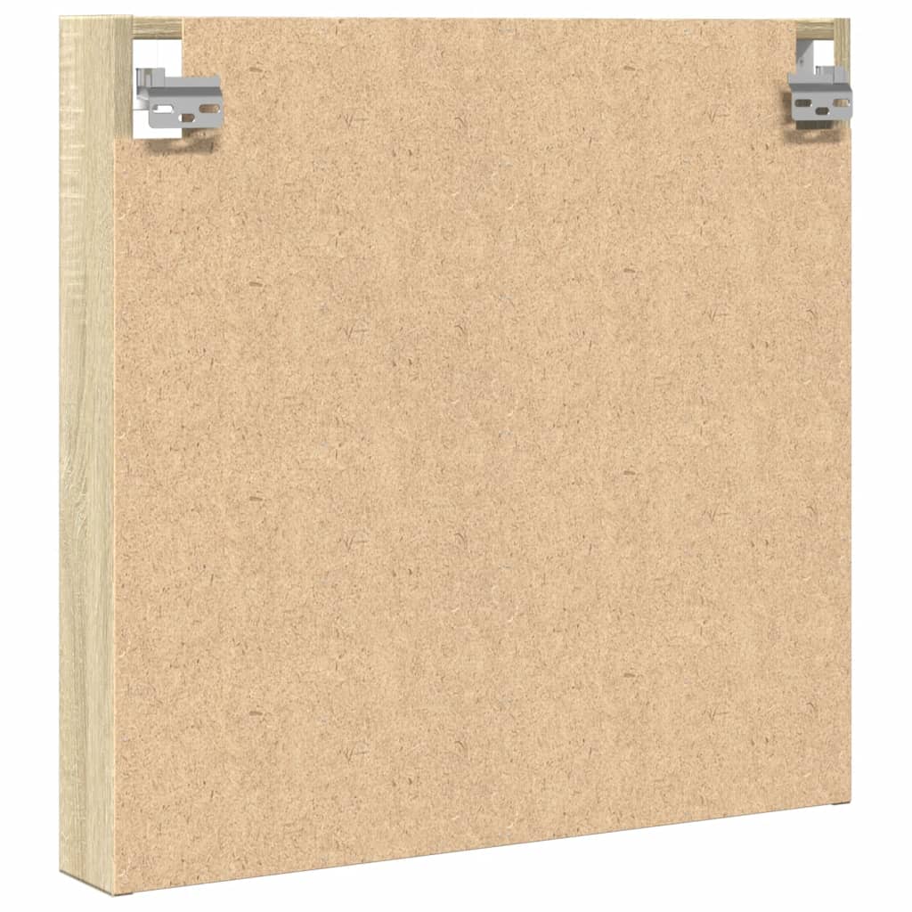 Armadietto Vetrina Rovere Sonoma 60x8,5x58 cm Legno Multistrato