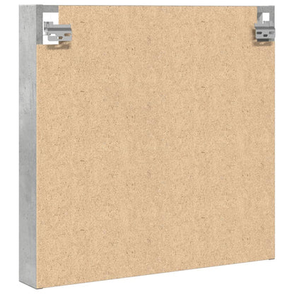 Armadietto Vetrina Grigio Cemento 60x8,5x58 cm Multistrato