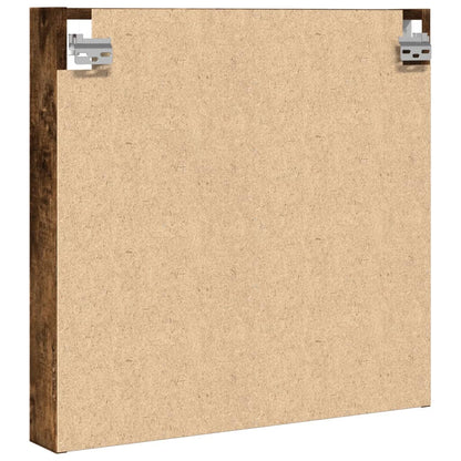 Armadietto Vetrina Rovere Fumo 60x8,5x58 cm Legno Multistrato