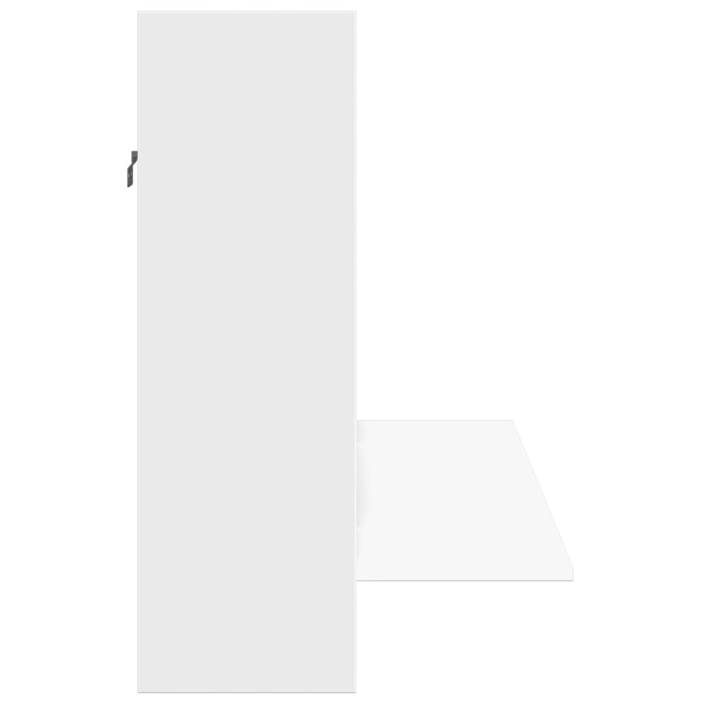 Scrivania a Parete Bianca 105x48x75 cm in Legno Multistrato - homemem39