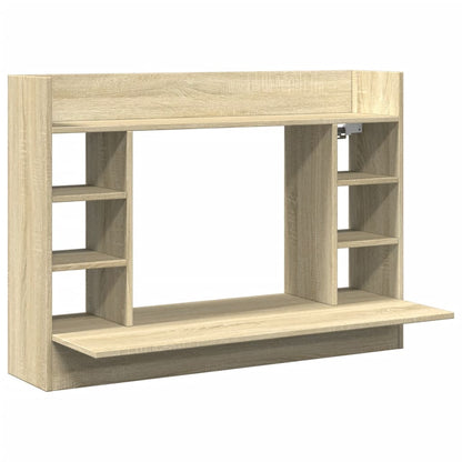 Scrivania a Parete Rovere Sonoma 105x48x75 cm Legno Multistrato - homemem39