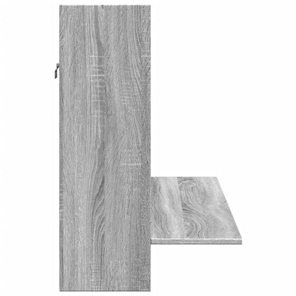 Scrivania a Parete Grigio Sonoma 105x48x75cm Legno Multistrato - homemem39