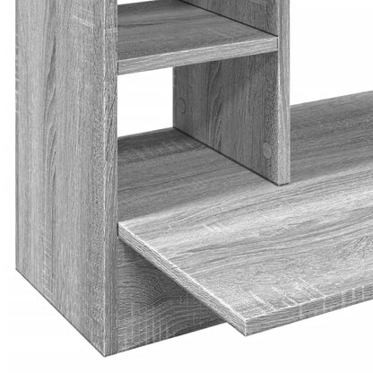 Scrivania a Parete Grigio Sonoma 105x48x75cm Legno Multistrato - homemem39