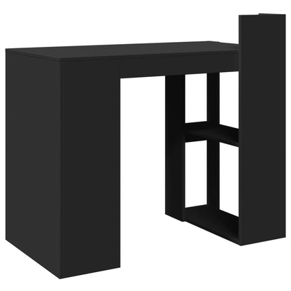 Scrivania Ufficio Nera 103,5x56,5x94 cm in Legno Multistrato - homemem39