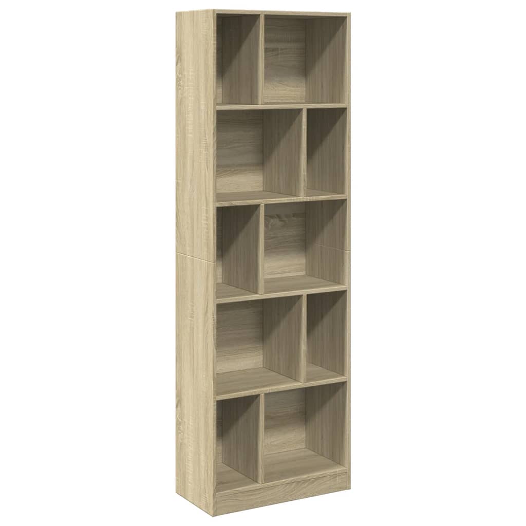 Libreria Rovere Sonoma 57x28,5x174 cm in Legno Multistrato