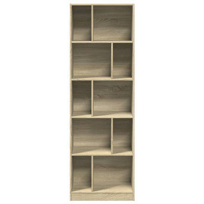 Libreria Rovere Sonoma 57x28,5x174 cm in Legno Multistrato