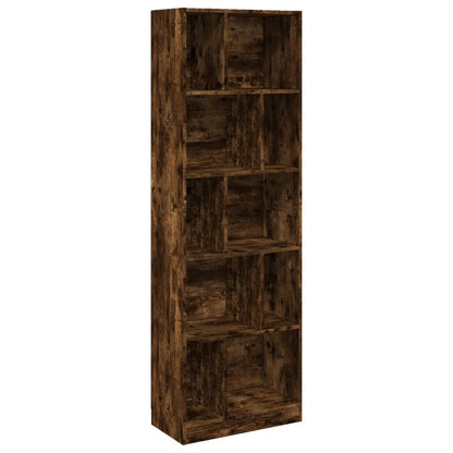 Libreria Rovere Fumo 57x28,5x174 cm in Legno Multistrato