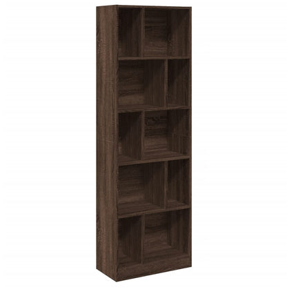 Libreria Rovere Marrone 57x28,5x174 cm in Legno Multistrato