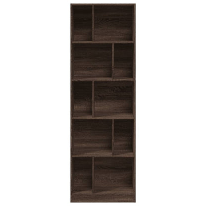 Libreria Rovere Marrone 57x28,5x174 cm in Legno Multistrato