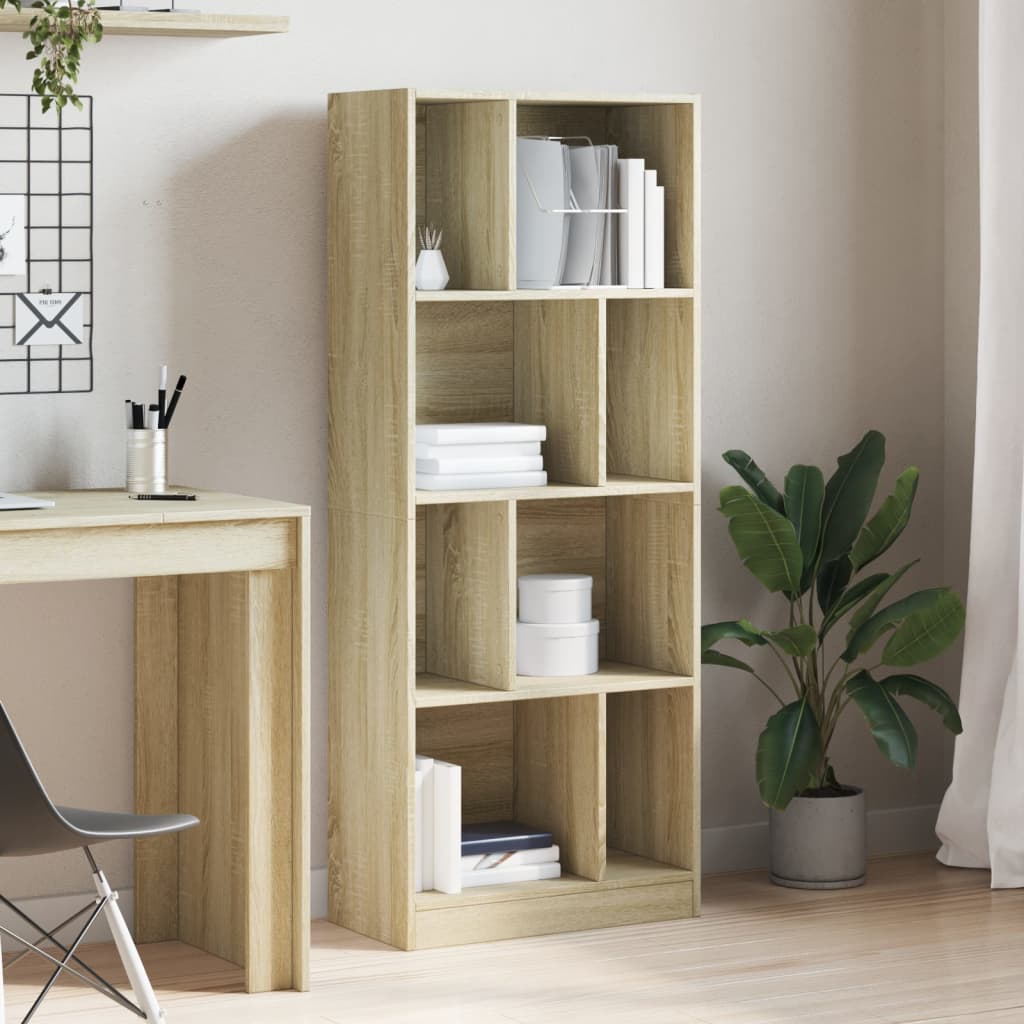 Libreria Rovere Sonoma 57x28,5x141 cm in Legno Multistrato