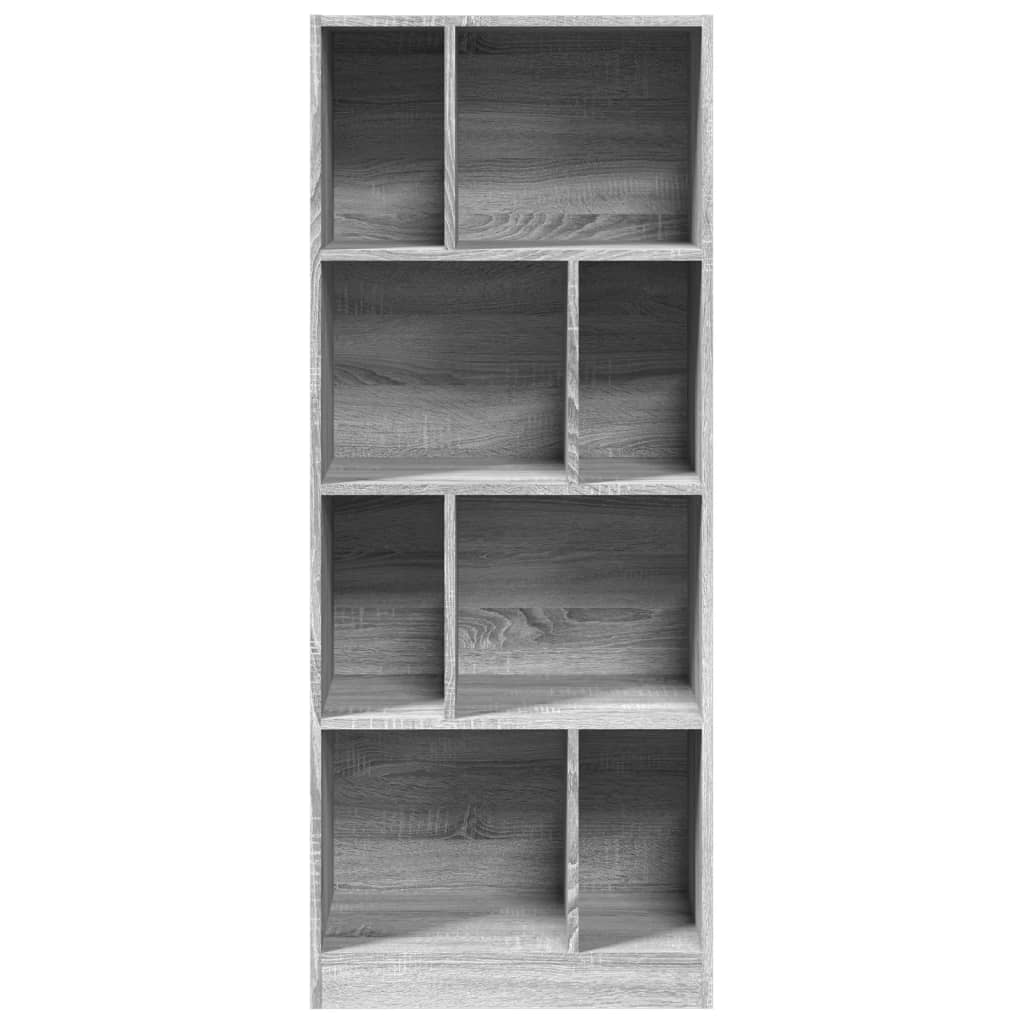 Libreria Grigio Sonoma 57x28,5x141 cm in Legno Multistrato