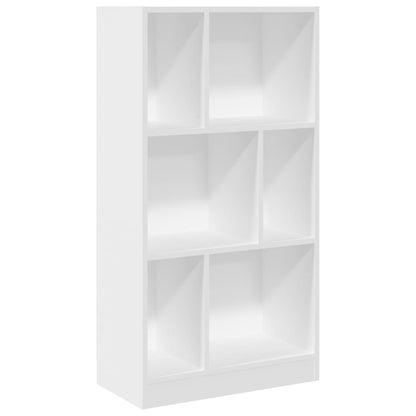 Libreria Bianca 57x28,5x107,5 cm in Legno Multistrato