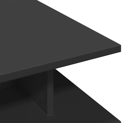 Tavolino da Salotto Nero 102x55x35 cm in Legno Multistrato | homemem39