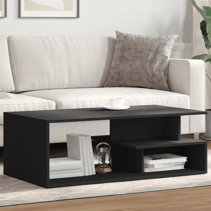 Tavolino da Salotto Nero 102x55x35 cm in Legno Multistrato | homemem39
