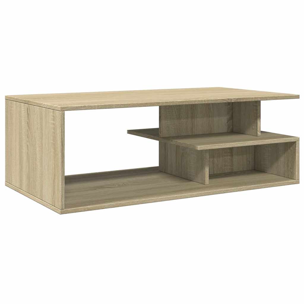 Tavolino Salotto Rovere Sonoma 102x55x35cm in Legno Multistrato | homemem39