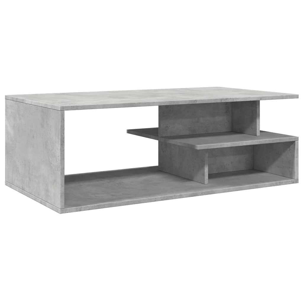 Tavolino Salotto Grigio Cemento 102x55x35 cm Legno Multistrato | homemem39