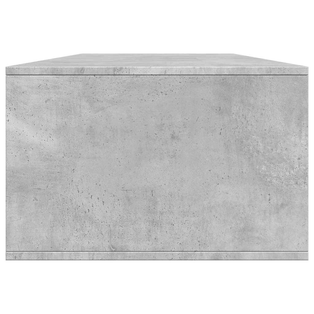 Tavolino Salotto Grigio Cemento 102x55x35 cm Legno Multistrato | homemem39