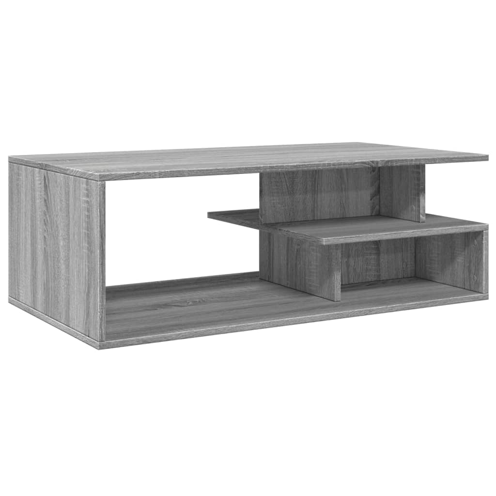 Tavolino da Salotto Grigio Sonoma 102x55x35cm Legno Multistrato | homemem39