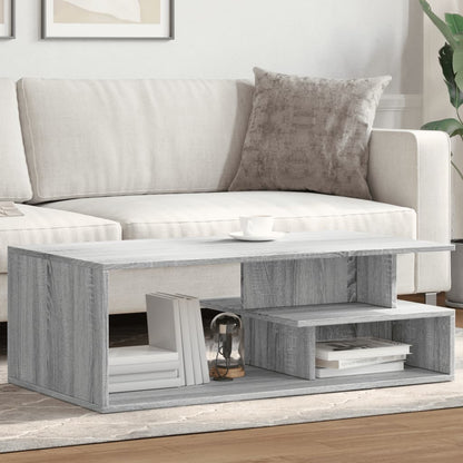Tavolino da Salotto Grigio Sonoma 102x55x35cm Legno Multistrato | homemem39