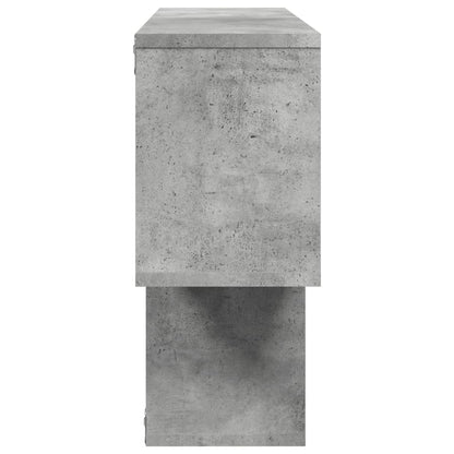 Scaffale a Muro Grigio Cemento 100x20x53 cm Legno Multistrato | homemem39