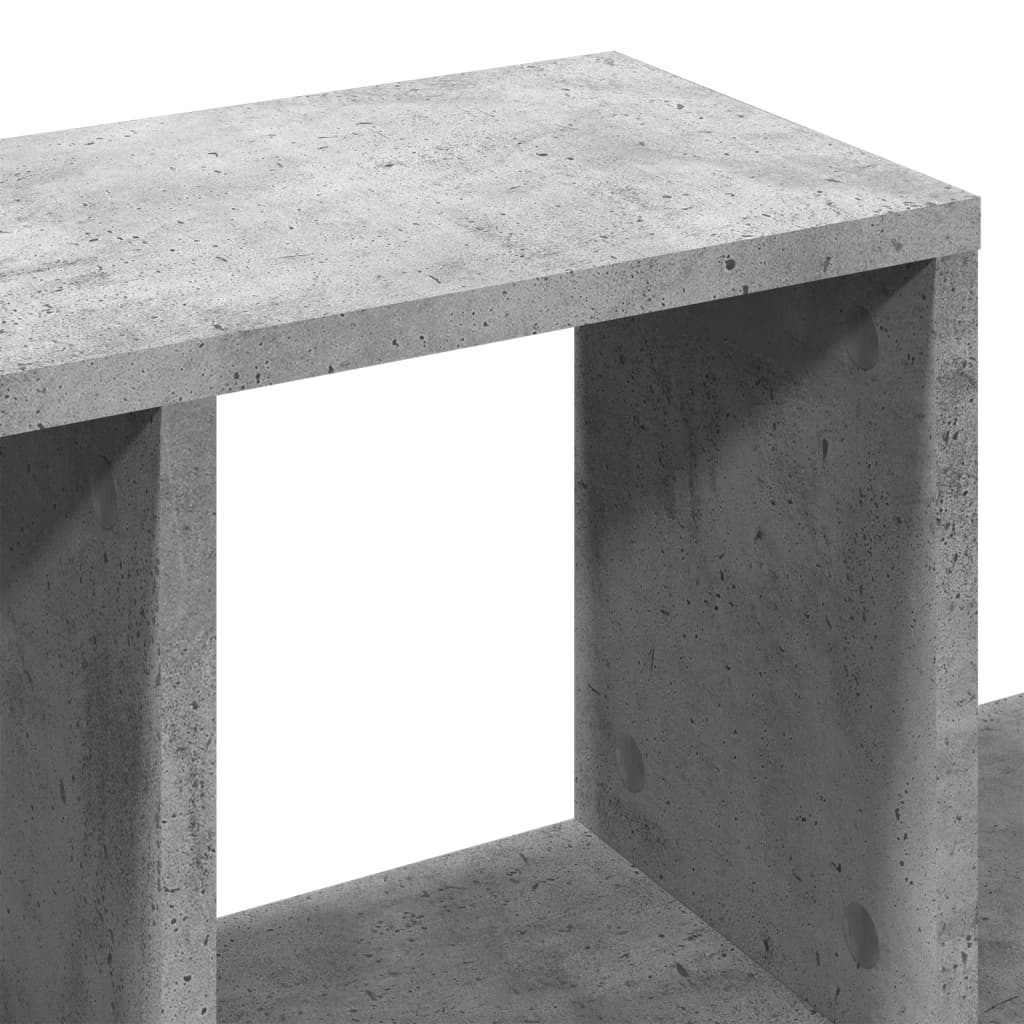 Scaffale a Muro Grigio Cemento 100x20x53 cm Legno Multistrato | homemem39