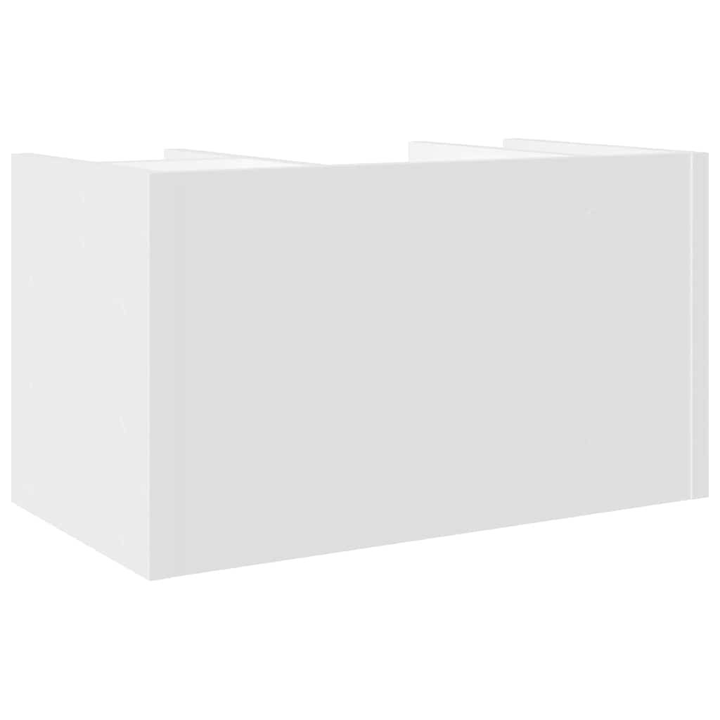 Organizer da Scrivania Bianco 44,5x24x25 cm Legno Multistrato | homemem39