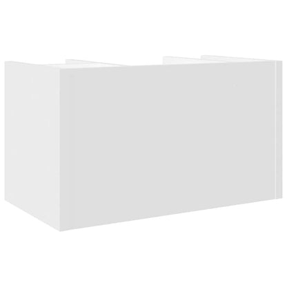 Organizer da Scrivania Bianco 44,5x24x25 cm Legno Multistrato | homemem39