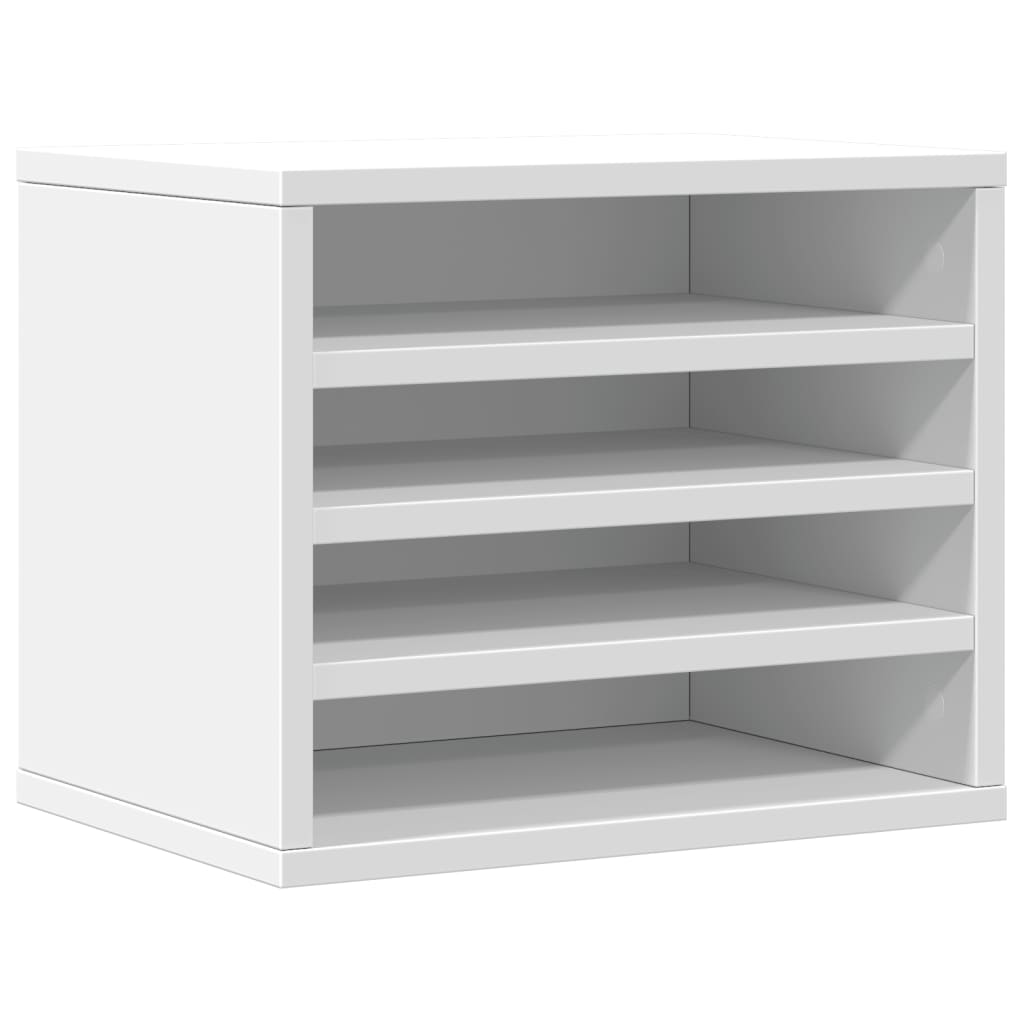Organizer per la Scrivania Bianco 36x26x29,5 cm in Multistrato | homemem39