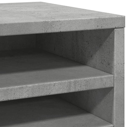 Organizer Scrivania Grigio Cemento 36x26x29,5 Legno Multistrato | homemem39