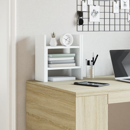 Organizer Scrivania Bianco 34,5x15,5x35,5 cm Legno Multistrato