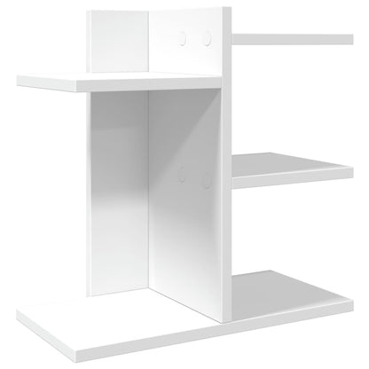 Organizer da Scrivania Bianco 42x21,5x42 cm Legno Multistrato | homemem39