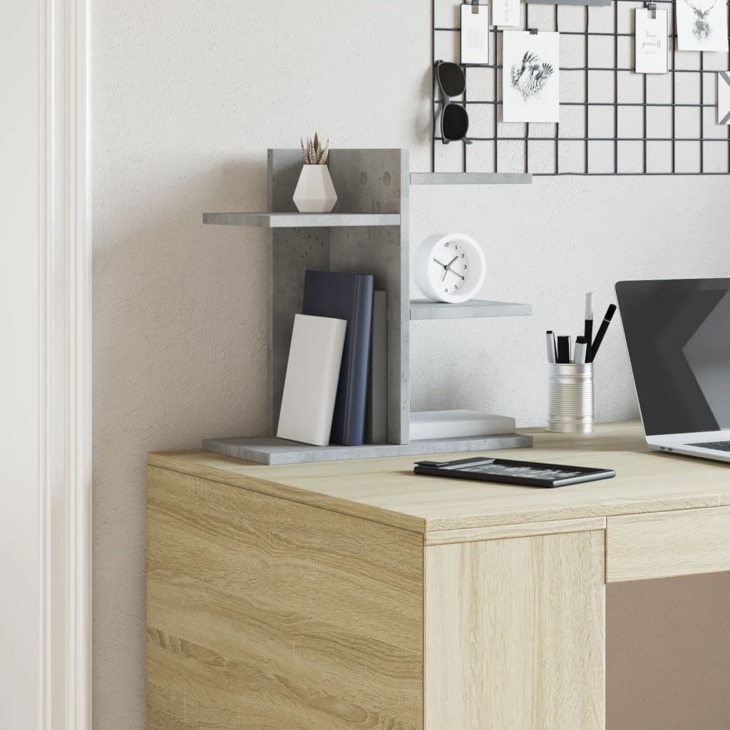 Organizer da Scrivania Bianco 42x21,5x42 cm Legno Multistrato | homemem39