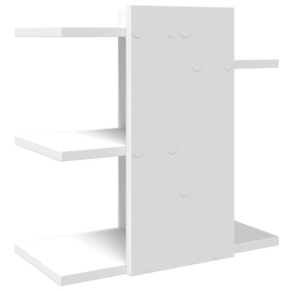 Organizer da Scrivania Bianco 42x21,5x42 cm Legno Multistrato | homemem39