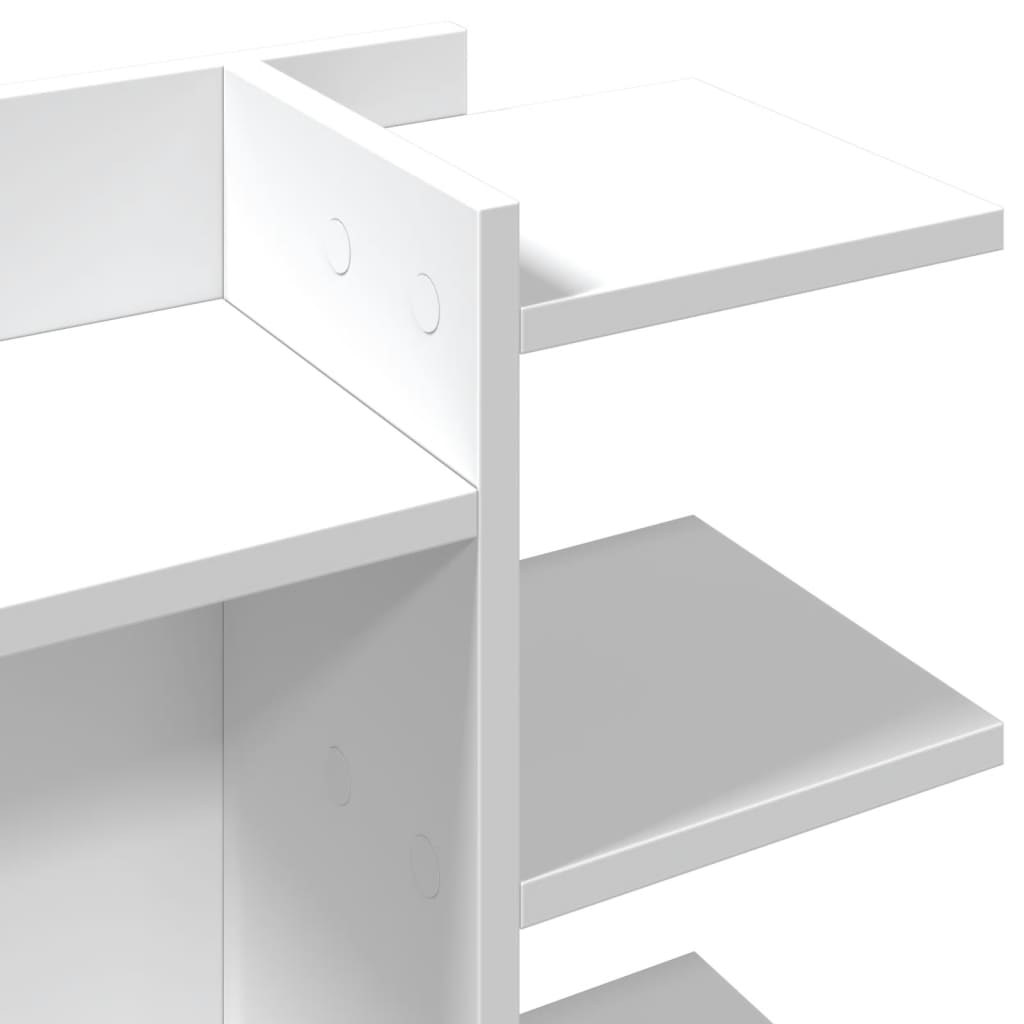 Organizer da Scrivania Bianco 42x21,5x42 cm Legno Multistrato | homemem39