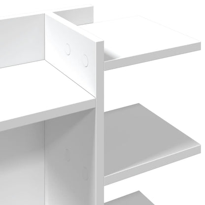 Organizer da Scrivania Bianco 42x21,5x42 cm Legno Multistrato | homemem39