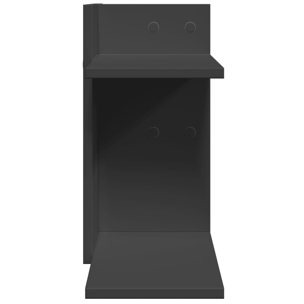 Organizer da Scrivania Nero 42x21,5x42 cm in Legno Multistrato | homemem39